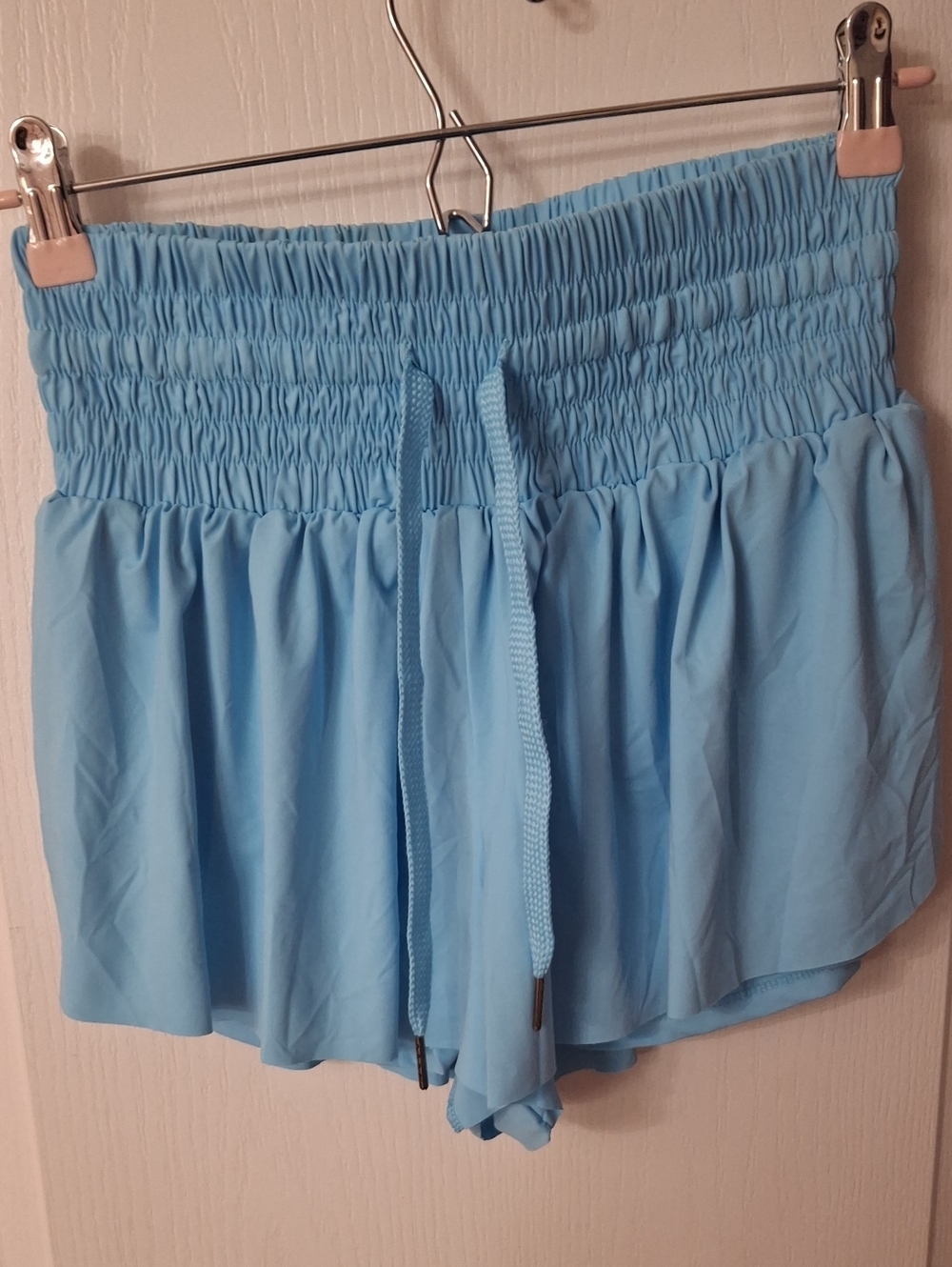 Tiktoc Light Blue Smocked Waist Women’s Athletic Shorts  NWOT  Size XS